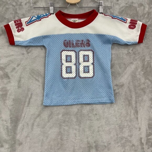 Houston Oilers Sears Vintage 80s Kid's S Football Jersey Mesh USA